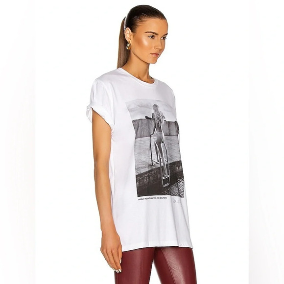 Wolford White Graphic Short Sleeve Tee - Picture 6 of 15